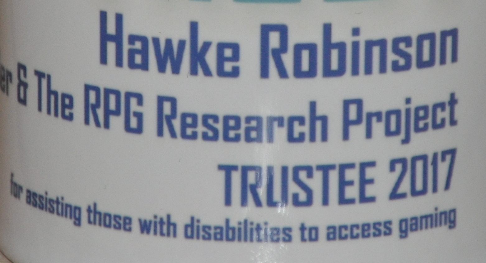 The RPG Brain Trust 2017 Trustee - Hawke Robinson of RPG Research Project and The RPG Trailer